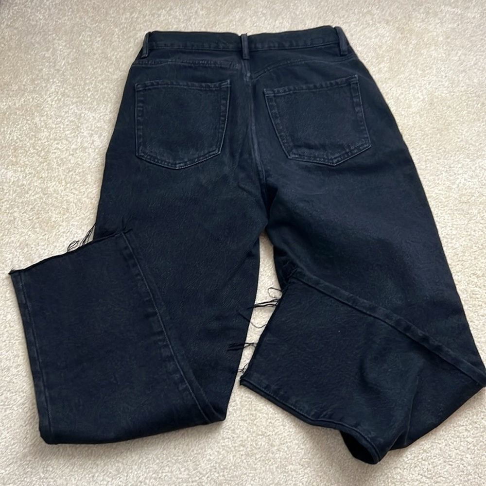 PacSun Women's Black High Rise Straight Ankle Jeans - Picture 3 of 3